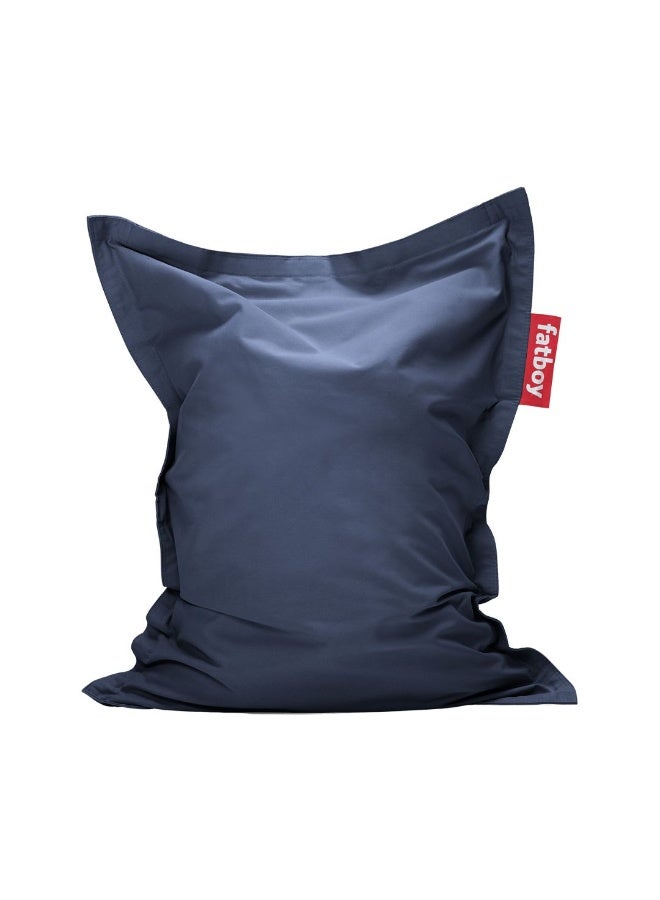 Fatboy Junior Soft Canvas Indoor Bean Bag | Made from 100% recycled polyester | Uniquely designed with children in mind | Durable, Tear & Wear resistant fabric | 100 x 100x 130 cm - Crown Blue - Image 1